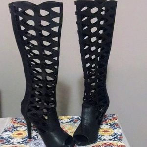 Paper Fox Women's Glenika Boots Black Size:7.5